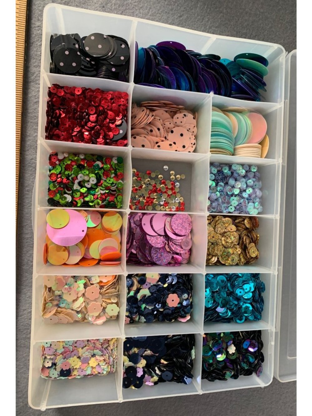 Mixed Sequin Set Storage Box Crafting Decoration Projects